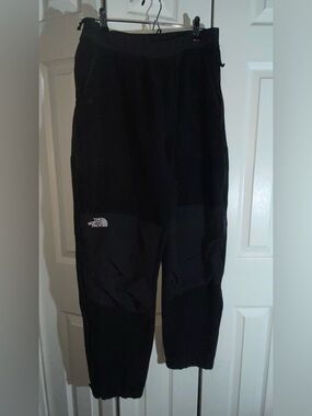 Vintage  North Face Retro Denali Polartec fleece Black  pants side zip L    AA17